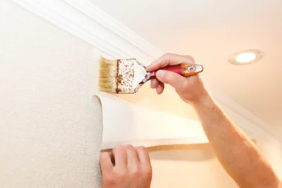 Pose de papier peint à Pluvet — revêtements muraux et toiles de verre